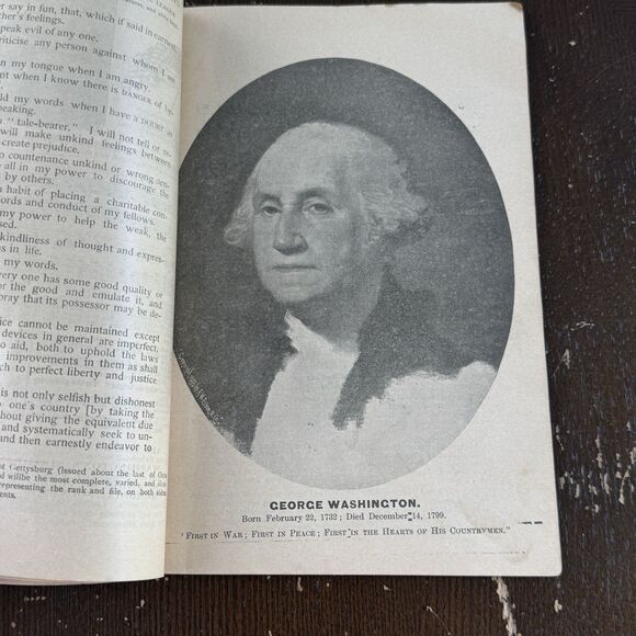The Acme Haversack Patriotic Song Book Rare 1897 Antique Illustrated Washington - Picture 8 of 13